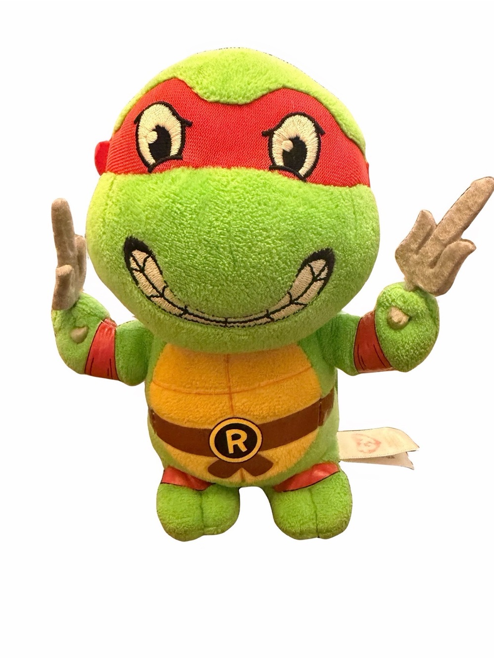 TY Beanie Babies Teenage Mutant Ninja Turtles Raphael Plush Toy - Green & Red 6’